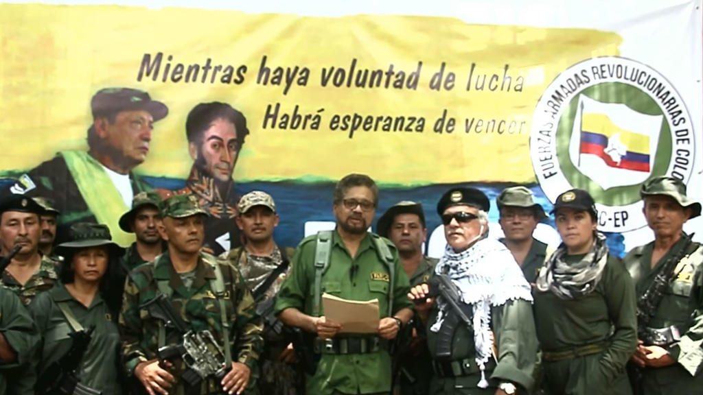 FARC-EP take up arms against Colombia government