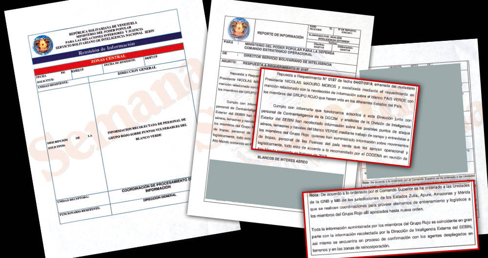 Leaked documents from Venezuela military published by Semana magazine.